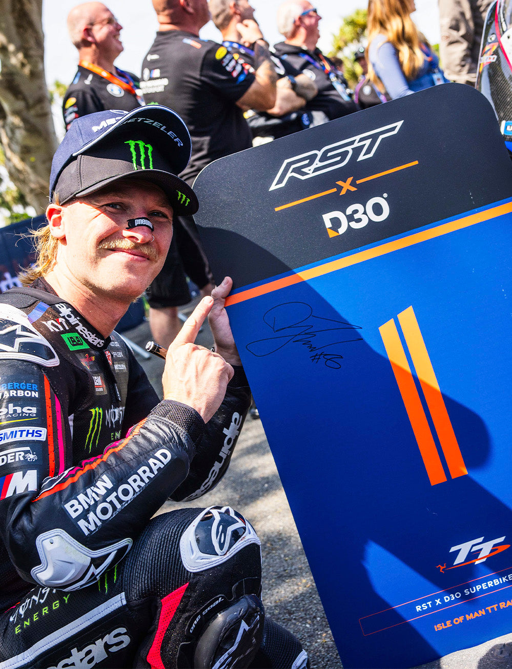 Isle of Man TT Races 2025 RST X D3O Superbike TT Race Winners Enclosure Boards (set of three)